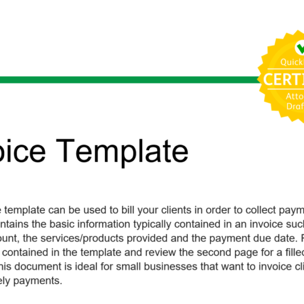 Download your professional invoice template for free