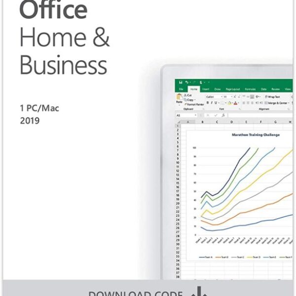Microsoft Office Home and Business 2019 Download 1 Person Compatible on Windows 10 and Apple MacOS