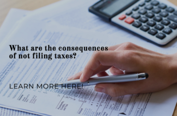 What are the consequences of not filing taxes? 